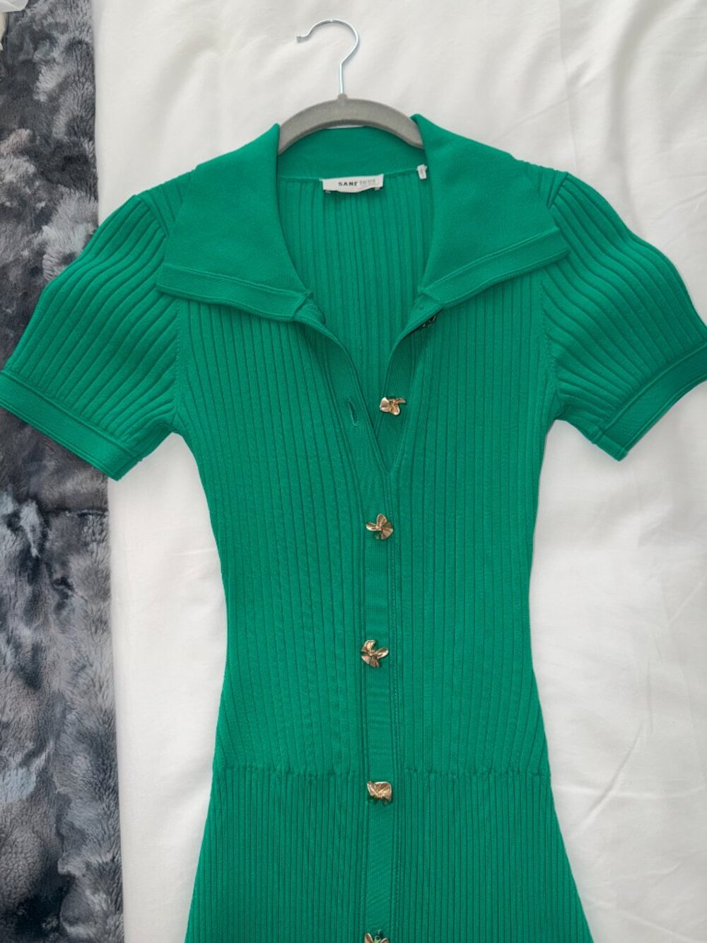 Sandro Lorel Dress, Size 4, Green - Picture 2 of 7